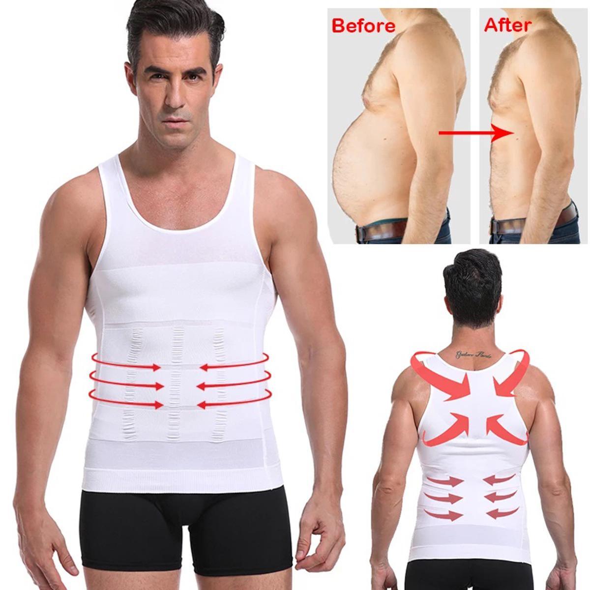 Men Slimming Body Shaper Waist Trainer Vest Tummy Control Posture Shir –  Product Zone