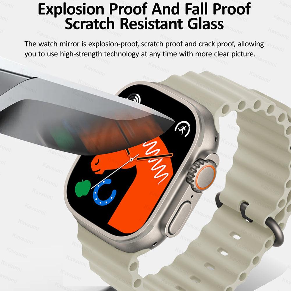 HK8 Pro Max Ultra Smart Watch 2.12inch AMOLED Screen Series 8 49mm High Refresh Rate Compass NFC Smartwatch Men Sport Watch