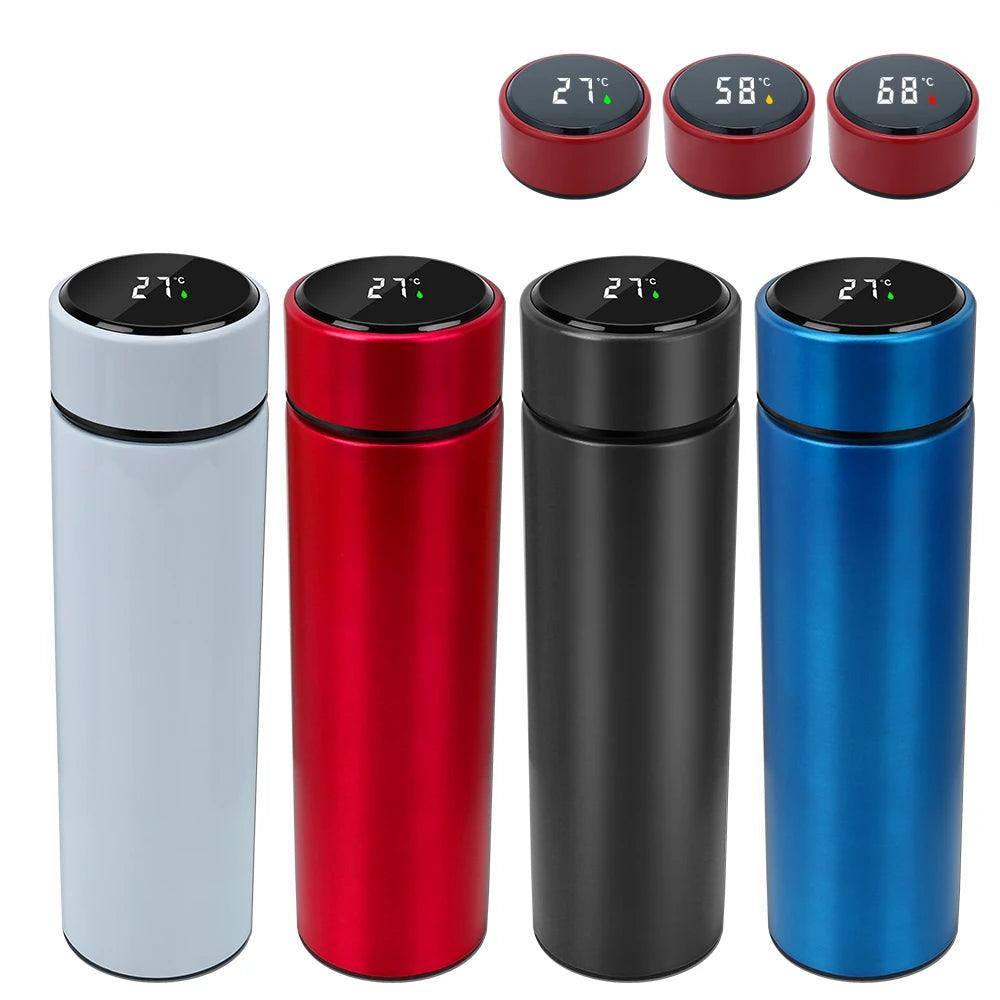 Smart Insulation Cup Water Bottle Led Digital Temperature Display Stainless Steel Thermal Mugs Intelligent 500ML