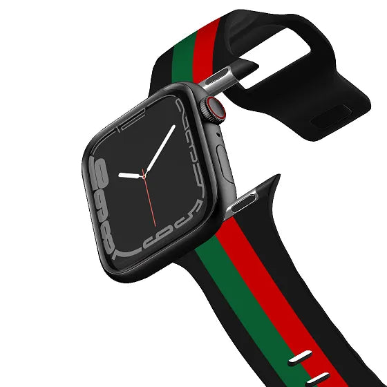 Gucci Design Strap Bracelet 45mm Silicon Strap For Apple Watch