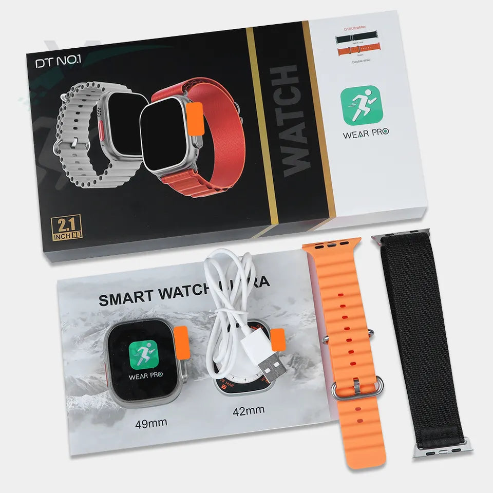 DT8 Ultra Max Smartwatch with Dual Straps
