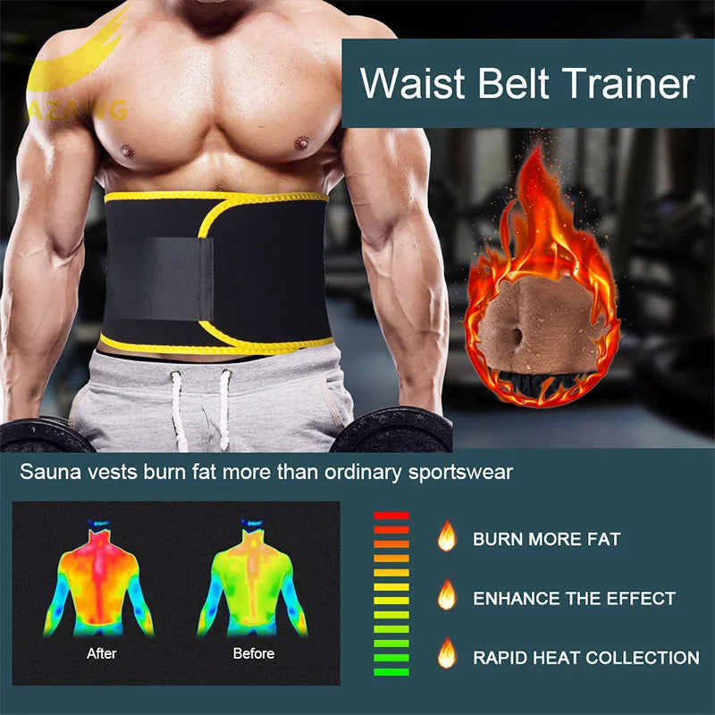 Waist Trimmer Trainer Sweat Belt for Women Men Sport Sweat Workout