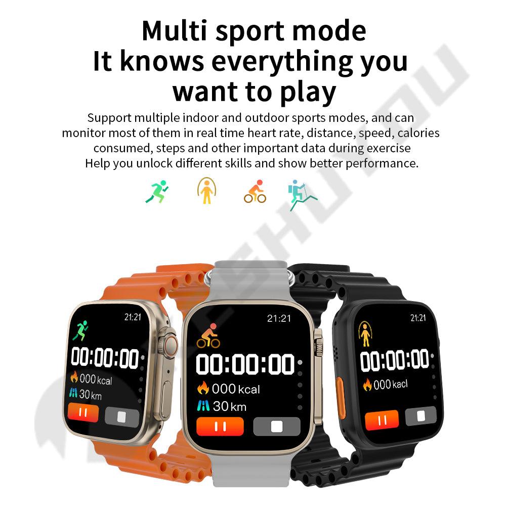 S8 Ultra Max Series 8 Smart Watch Ultra Ai Voice Watch 2.0 Inch Bluetooth Call Wireless Charging Watch