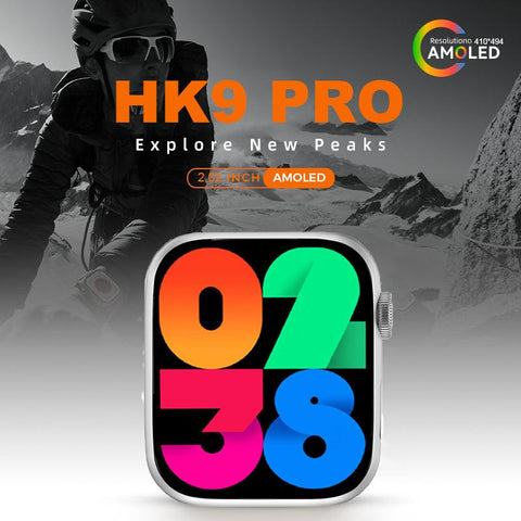 New Hk9 Pro Smart Watch 2.02 Quot Amoled Screen Series 9 Compass Nfc Bluetooth Call Men Sport Smartwatch (Black)