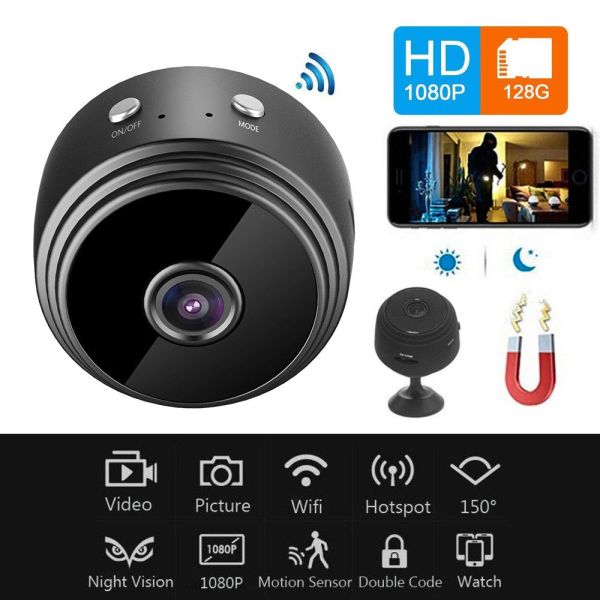 A9 Wifi Camera 1080P IP Camera Smart Home Security Night Magnetic Wire –  Product Zone