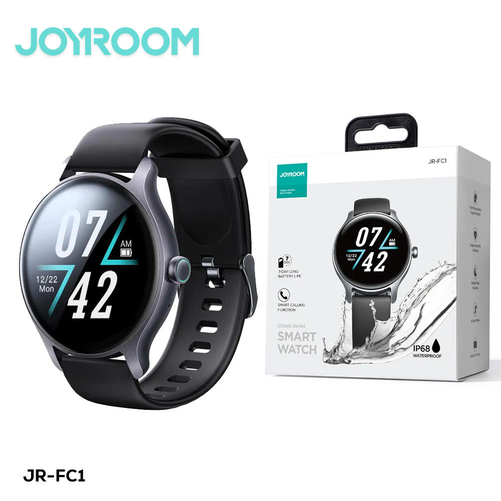 Joyroom-Fc1 Classic Series Smart Watch (Make/Answer Call) Dark Gray