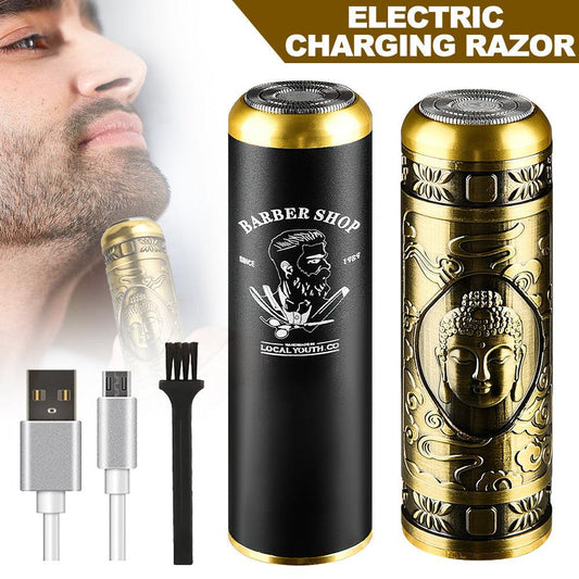 Mini Barber Electric Shaver Home Travel Portable Men Beard Shaving Razor USB Rechargeable Hair Remover