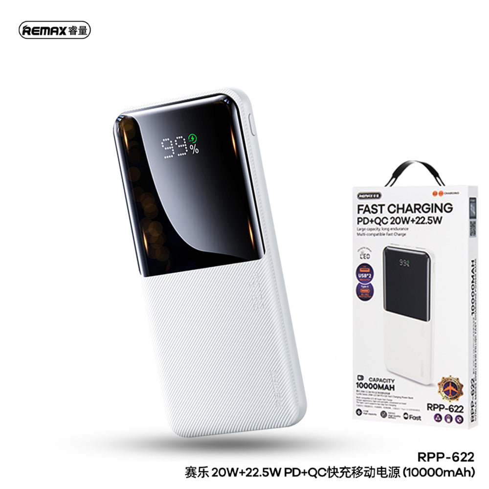 Remax Rpp-622 20w+22.5w Pd+Qc Fast Charge Power Bank 10000mah