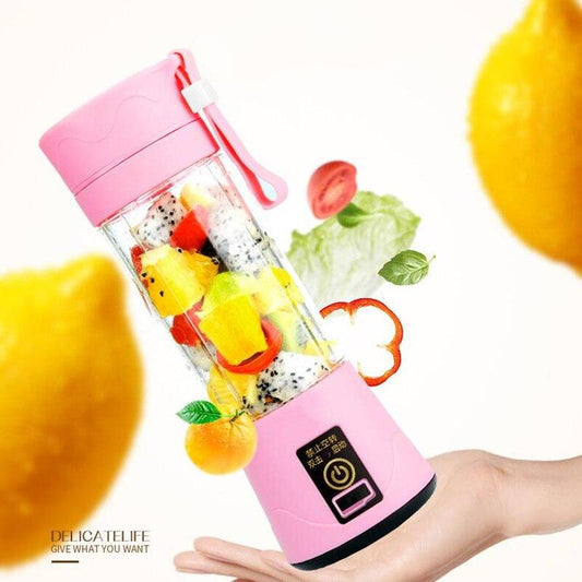 Portable Electric Fruit Juicer USB Rechargeable Blender Machine Sports Bottle