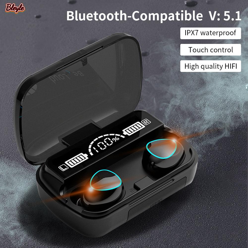 M10 TWS Wireless Earphones Touch Control Bluetooth-Compatible 5.1 Headphones Wireless Headset Waterproof 9D Hifi Quality Earbuds