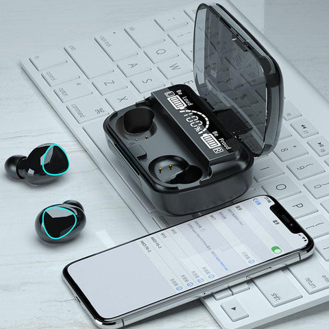 M10 TWS Wireless Earphones Touch Control Bluetooth-Compatible 5.1 Headphones Wireless Headset Waterproof 9D Hifi Quality Earbuds