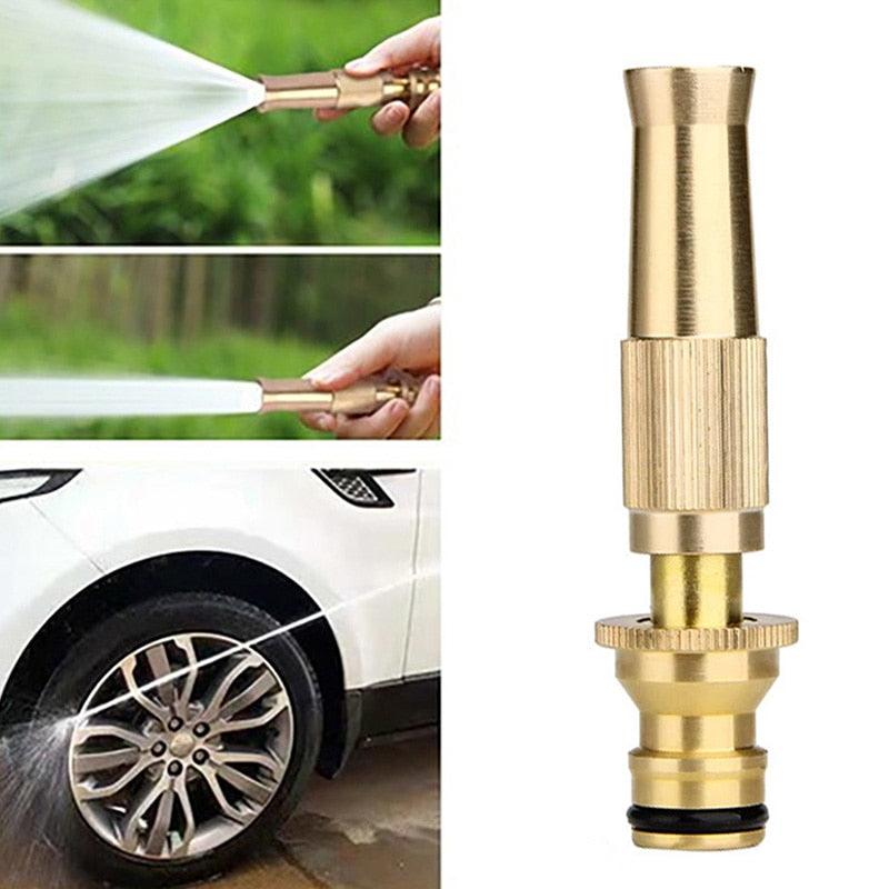 Durable Brass Water Spray Gun Household Car Wash Water Gun Portable Garden Water Gun Hose Car Wash Nozzle