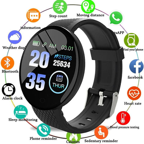 D18 Smart Watch Bracelet Heart rate Blood pressure Exercise fitness Smartwatch